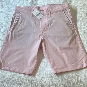 NWT Crewcuts flat front pink shorts with adjustable waistband, size 14